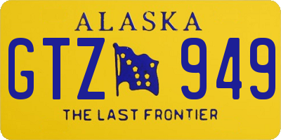 AK license plate GTZ949