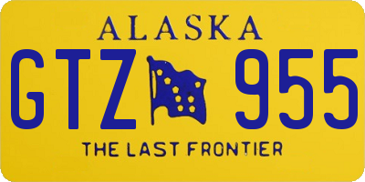 AK license plate GTZ955