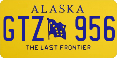 AK license plate GTZ956