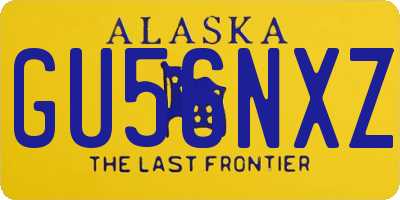 AK license plate GU56NXZ