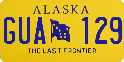 AK license plate GUA129