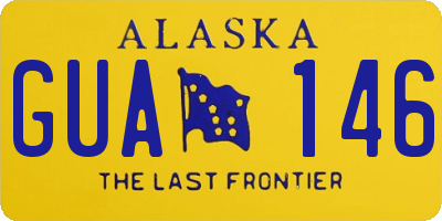 AK license plate GUA146