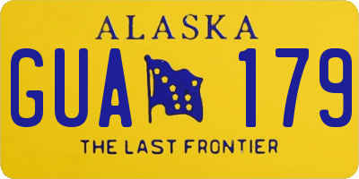 AK license plate GUA179