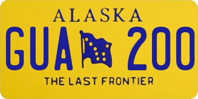 AK license plate GUA200