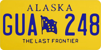 AK license plate GUA248