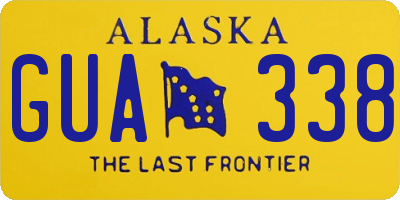 AK license plate GUA338