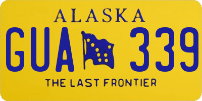AK license plate GUA339