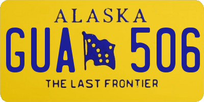 AK license plate GUA506