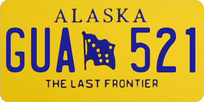 AK license plate GUA521