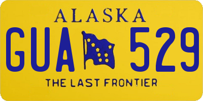 AK license plate GUA529