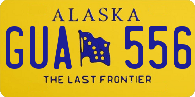AK license plate GUA556
