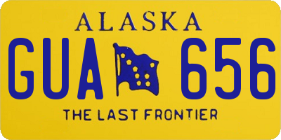 AK license plate GUA656