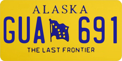 AK license plate GUA691