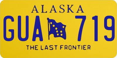 AK license plate GUA719