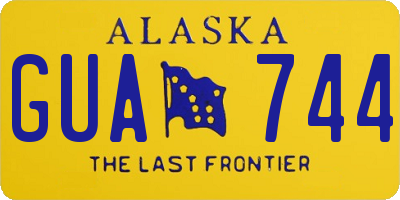 AK license plate GUA744