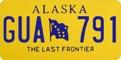 AK license plate GUA791