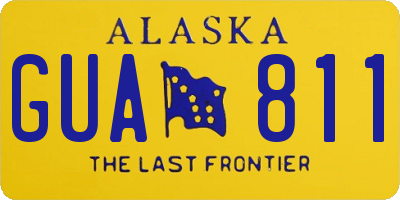 AK license plate GUA811