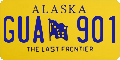 AK license plate GUA901