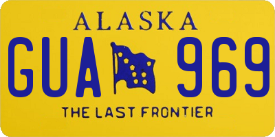 AK license plate GUA969
