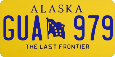 AK license plate GUA979