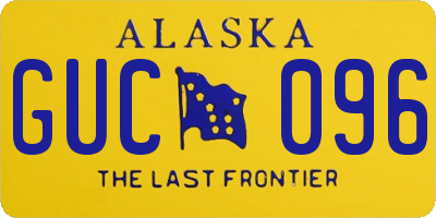 AK license plate GUC096