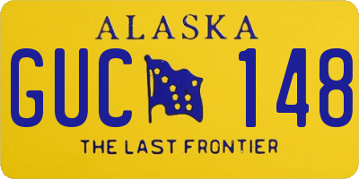 AK license plate GUC148