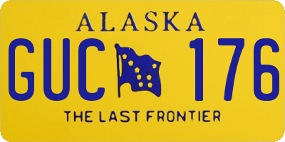 AK license plate GUC176