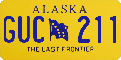 AK license plate GUC211