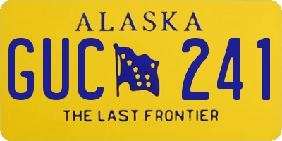 AK license plate GUC241