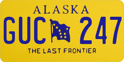 AK license plate GUC247