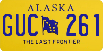 AK license plate GUC261