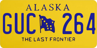 AK license plate GUC264