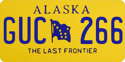 AK license plate GUC266