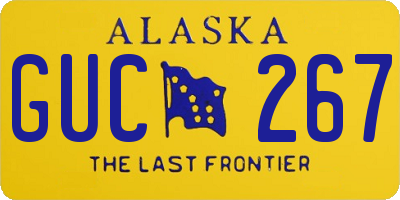 AK license plate GUC267