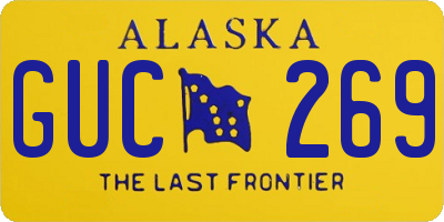 AK license plate GUC269