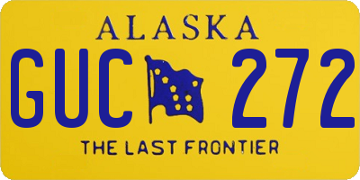 AK license plate GUC272