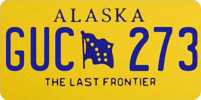 AK license plate GUC273