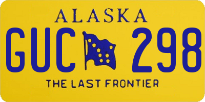 AK license plate GUC298