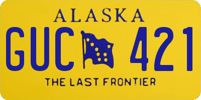 AK license plate GUC421