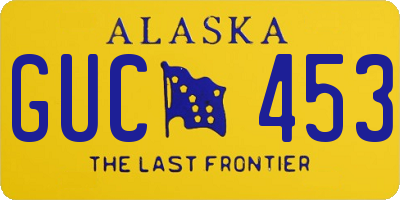 AK license plate GUC453