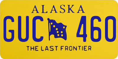 AK license plate GUC460