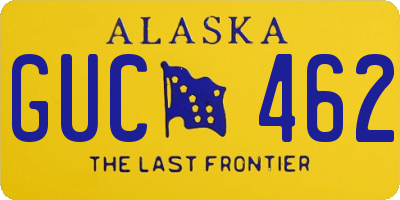 AK license plate GUC462