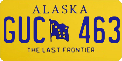 AK license plate GUC463