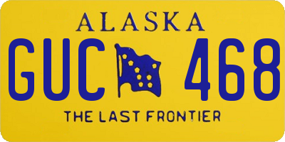 AK license plate GUC468