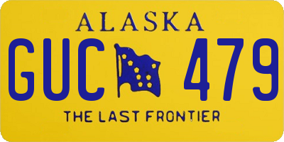 AK license plate GUC479