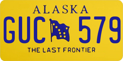 AK license plate GUC579