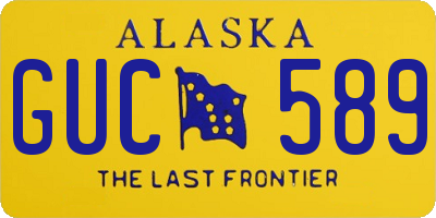 AK license plate GUC589