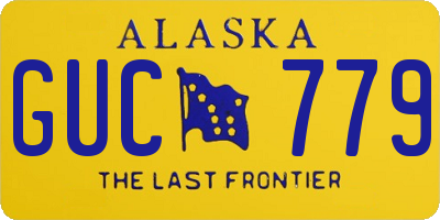 AK license plate GUC779