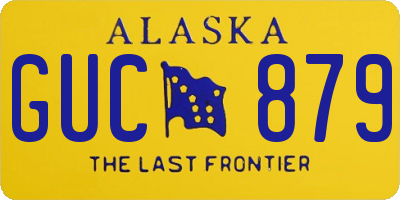 AK license plate GUC879