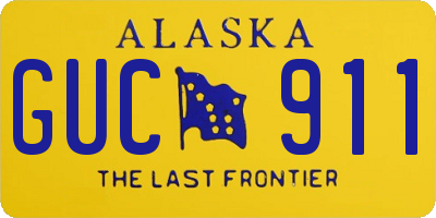 AK license plate GUC911